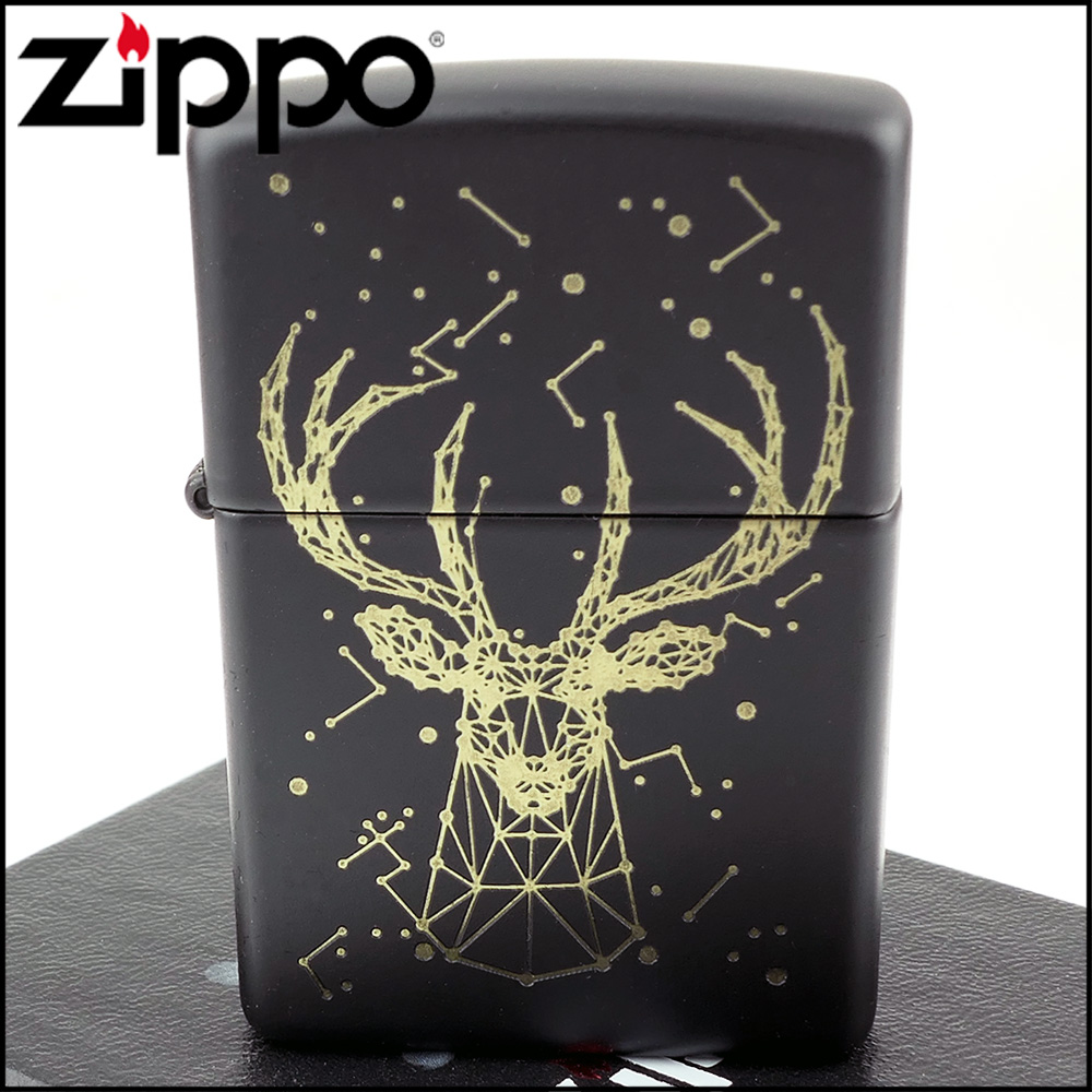 【ZIPPO】美系~Deer Design-雄鹿星座圖案設計打火機