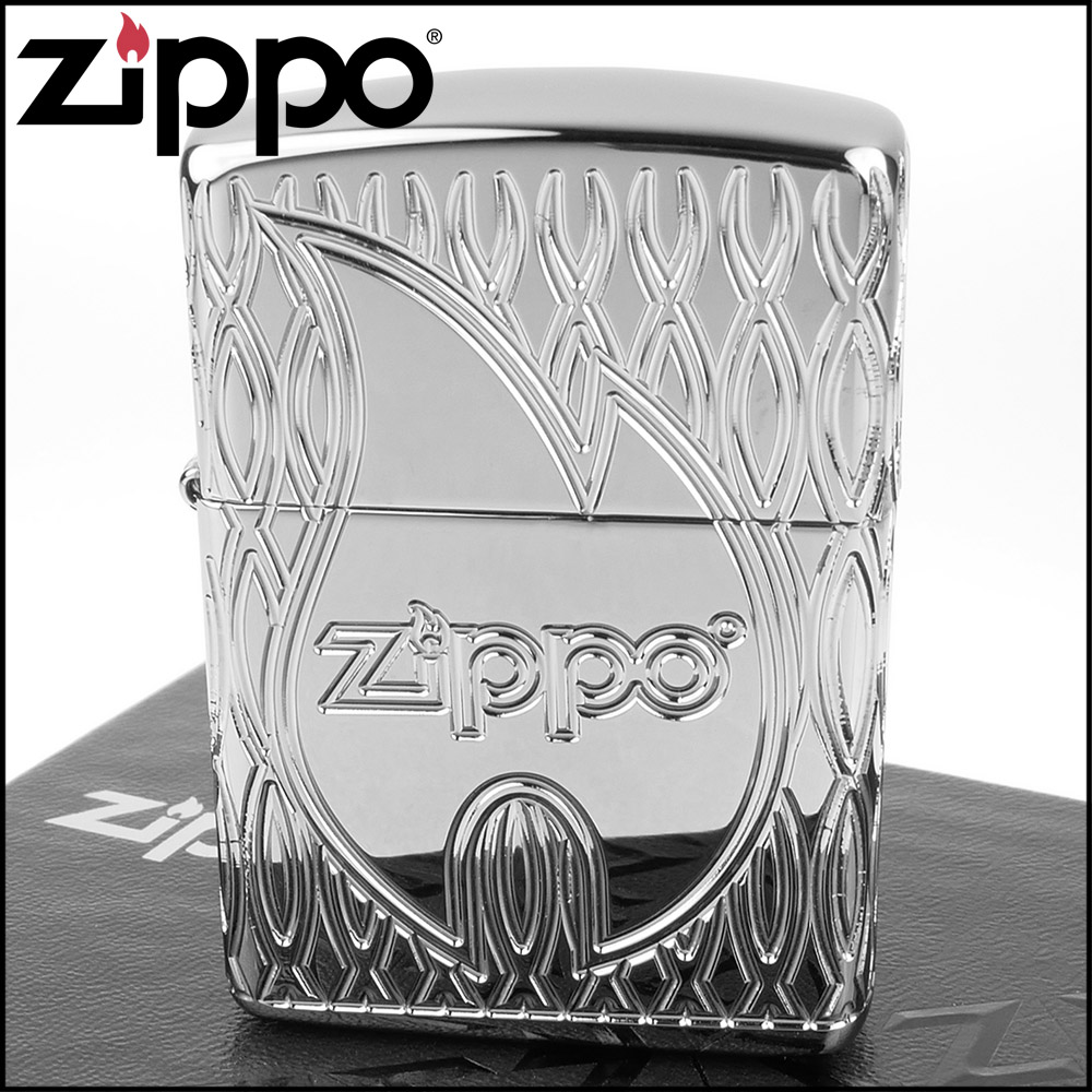 【ZIPPO】美系~Zippo Flame-火焰圖案-360度多刀雕刻打火機