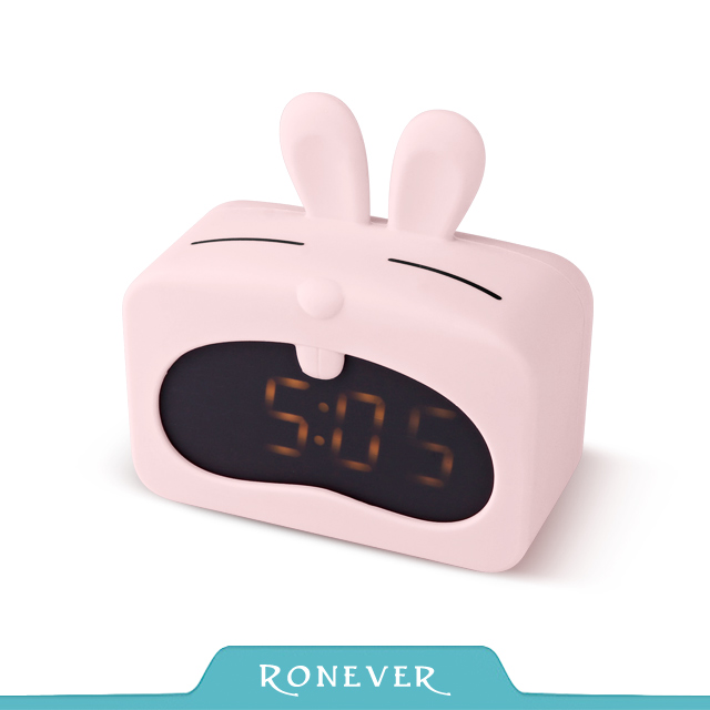 【Ronever】可愛動物鬧鐘-粉兔(CK002)