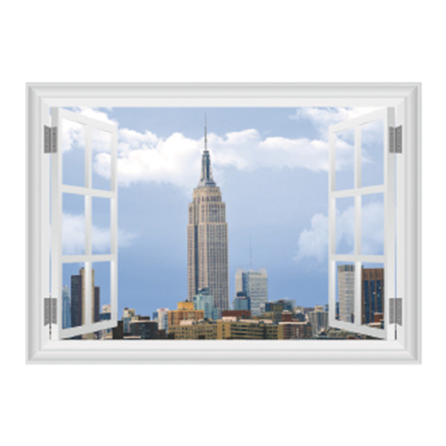 《Stylelife》3D立體牆貼-曼哈頓帝國大廈