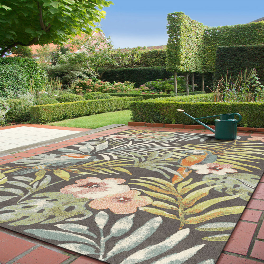 【范登伯格】歐斯特 都會時尚進口地毯-森林鳥花園 綠 (80x150cm)
