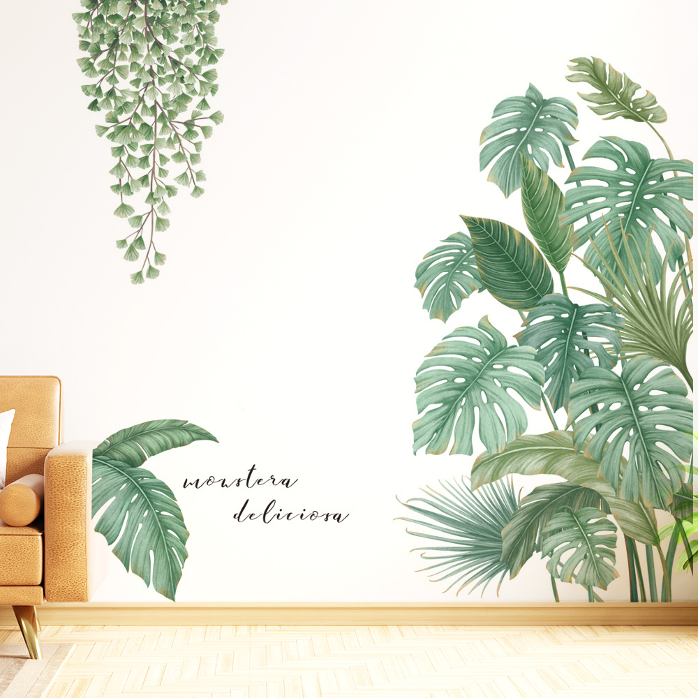【半島良品】 DIY無痕創意牆貼/壁貼-觀葉合集