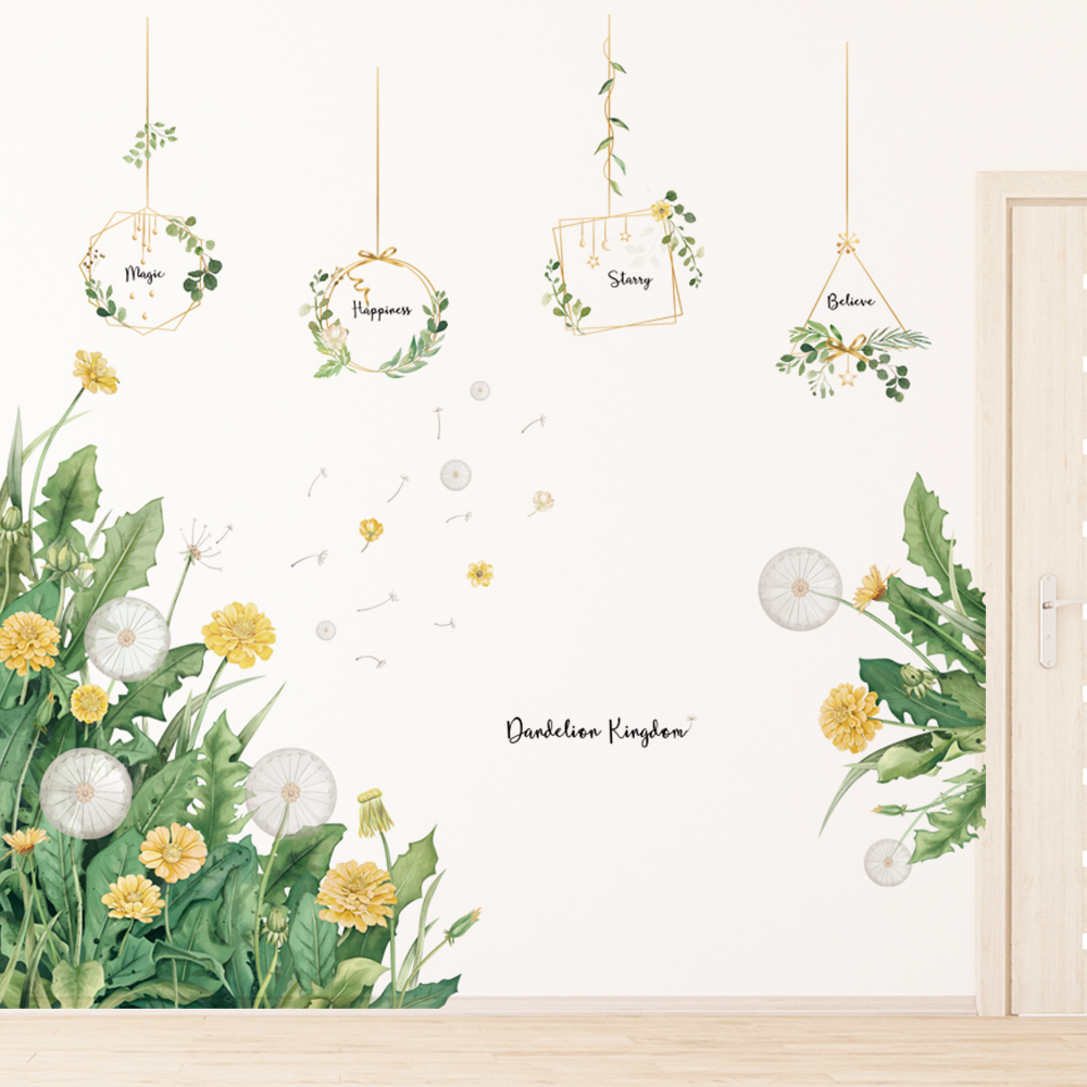 【半島良品】 DIY無痕創意牆貼/壁貼-蒲公英