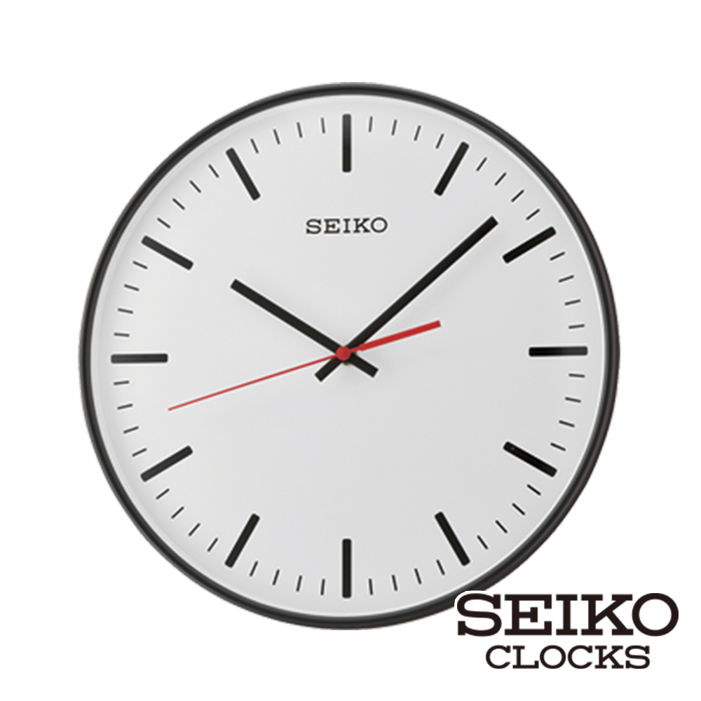 【SEIKO 精工】極簡立體靜音時鐘/掛鐘(QXA701K)