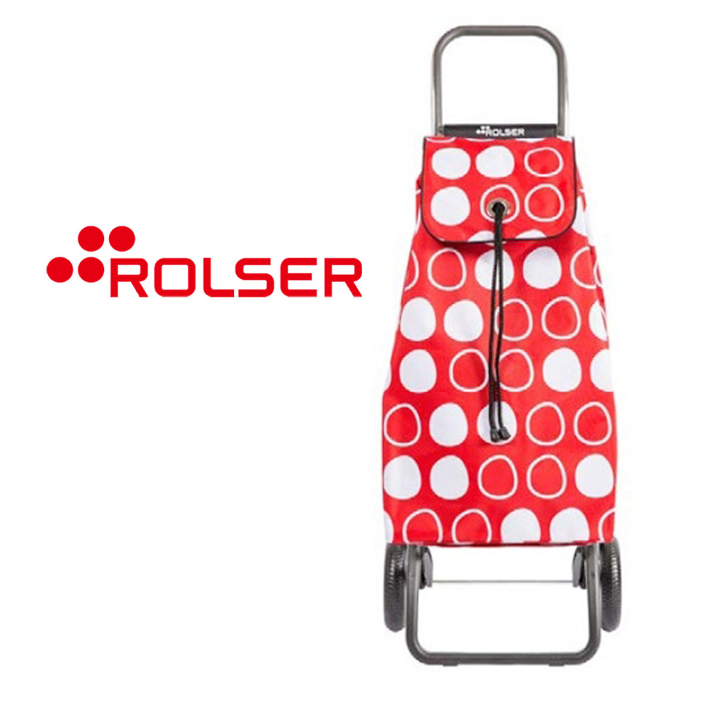 RG摺疊兩輪時尚購物車(紅白)