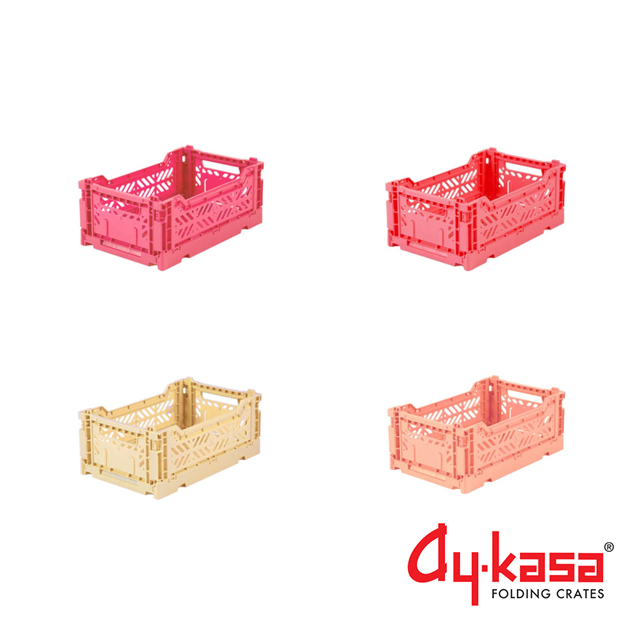 Ay-kasa S土耳其籃4件組-杏桃玫瑰(櫻桃玫瑰、杏桃粉、鮭魚粉、香蕉奶昔)