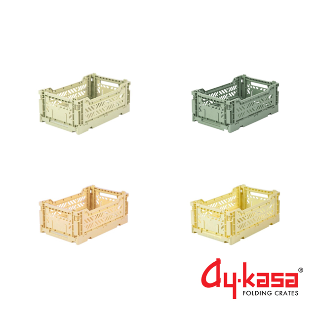 Ay-kasa S土耳其籃4件組-抹茶拿鐵(香草、香蕉奶昔、哈密瓜綠、抹茶綠)