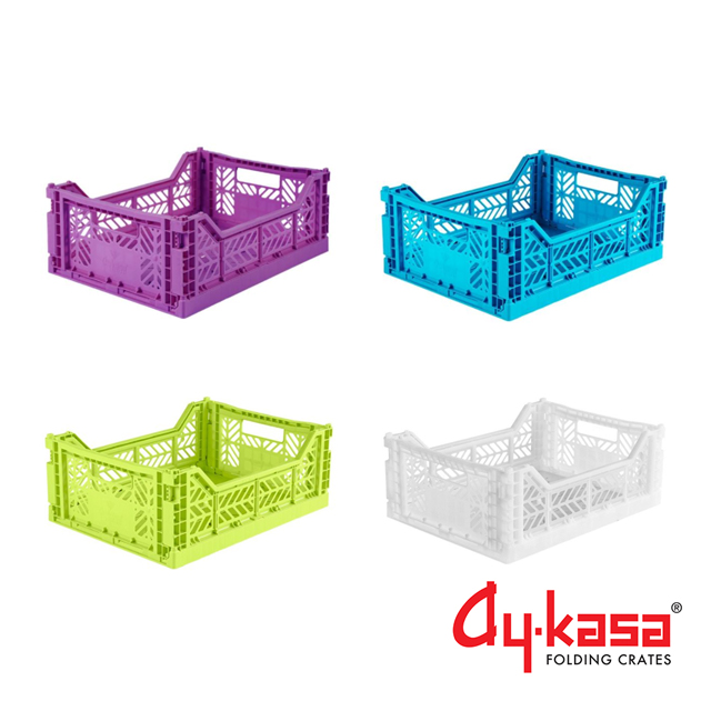 Ay-kasa M土耳其籃4件組-毛怪(土耳其藍、紫羅蘭、草木綠、水晶白)