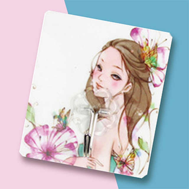 《Stylelife》無痕掛勾貼-盤髮女孩