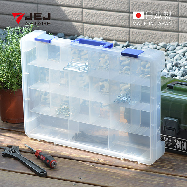 【日本JEJ】日本製可調式分隔手提零件箱-21格