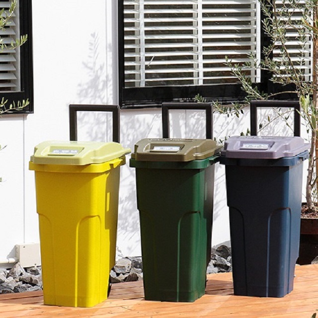 日本RISU eco container style機能型拉桿垃圾桶 45L