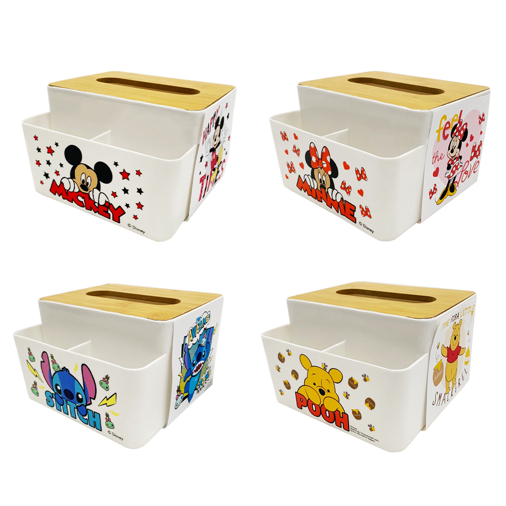 迪士尼Disney 塑膠分隔收納盒 小型面紙盒 置物盒【收納王妃】