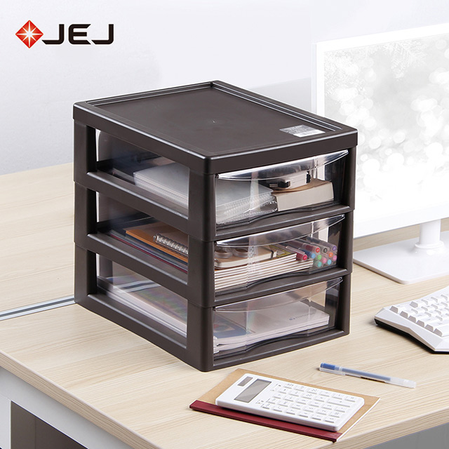 【nicegoods】日本JEJ 辦公桌上型A4文件收納櫃-3大抽