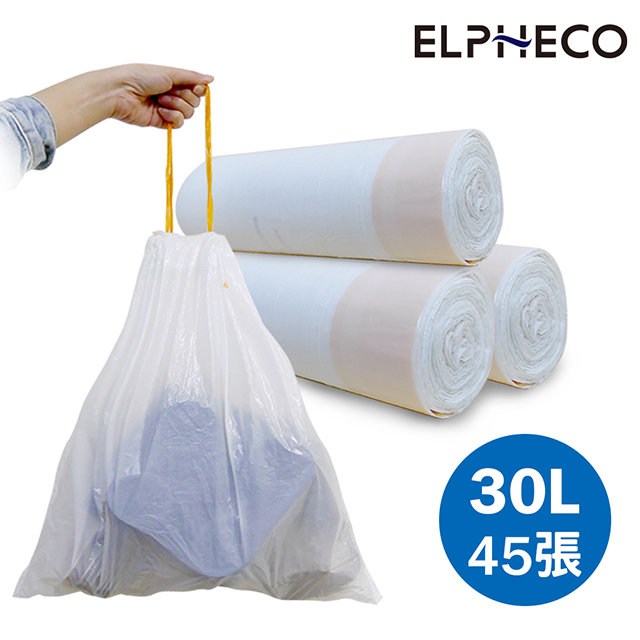 美國ELPHECO 拉繩束口垃圾袋30L ELPH103