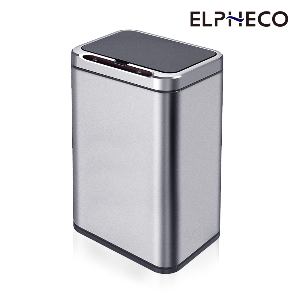 美國ELPHECO 不鏽鋼臭氧自動除臭感應垃圾桶 ELPH9613