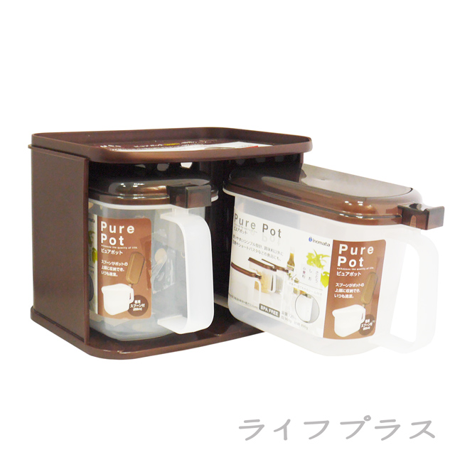 inomata置物架x1入+廚房調味專用盒-720mlx2入