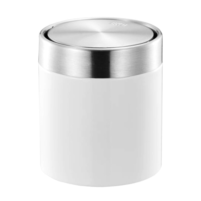 EKO方迪桌面垃圾桶1.5L(白色)