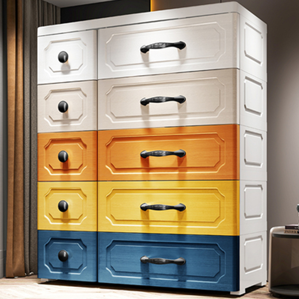 【Mr.Box】75大面寬-雙排歐式5層收納櫃