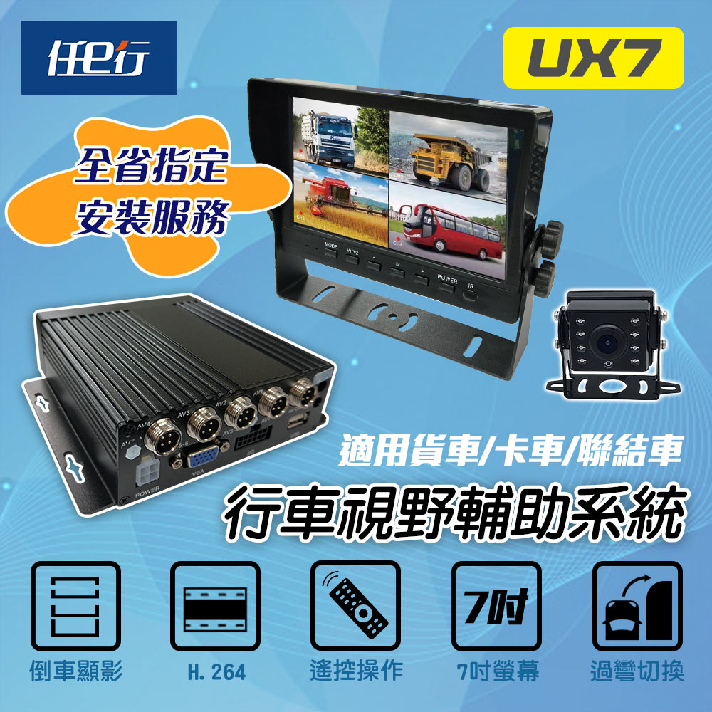 【任e行】UX7 四鏡頭行車紀錄器