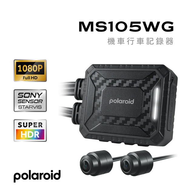 Polaroid MS105WG 新巨蜂鷹無屏設計 HDR高畫質WFI機車行車紀錄器