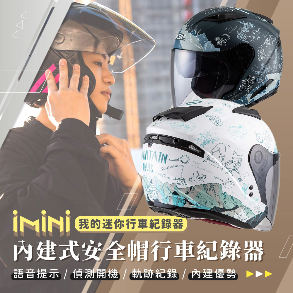 iMini iMiniDV X4C SO7E 浮世繪 內建式安全帽行車記錄器(SO-7E 語音提示 廣角 機車用品 自動開關)