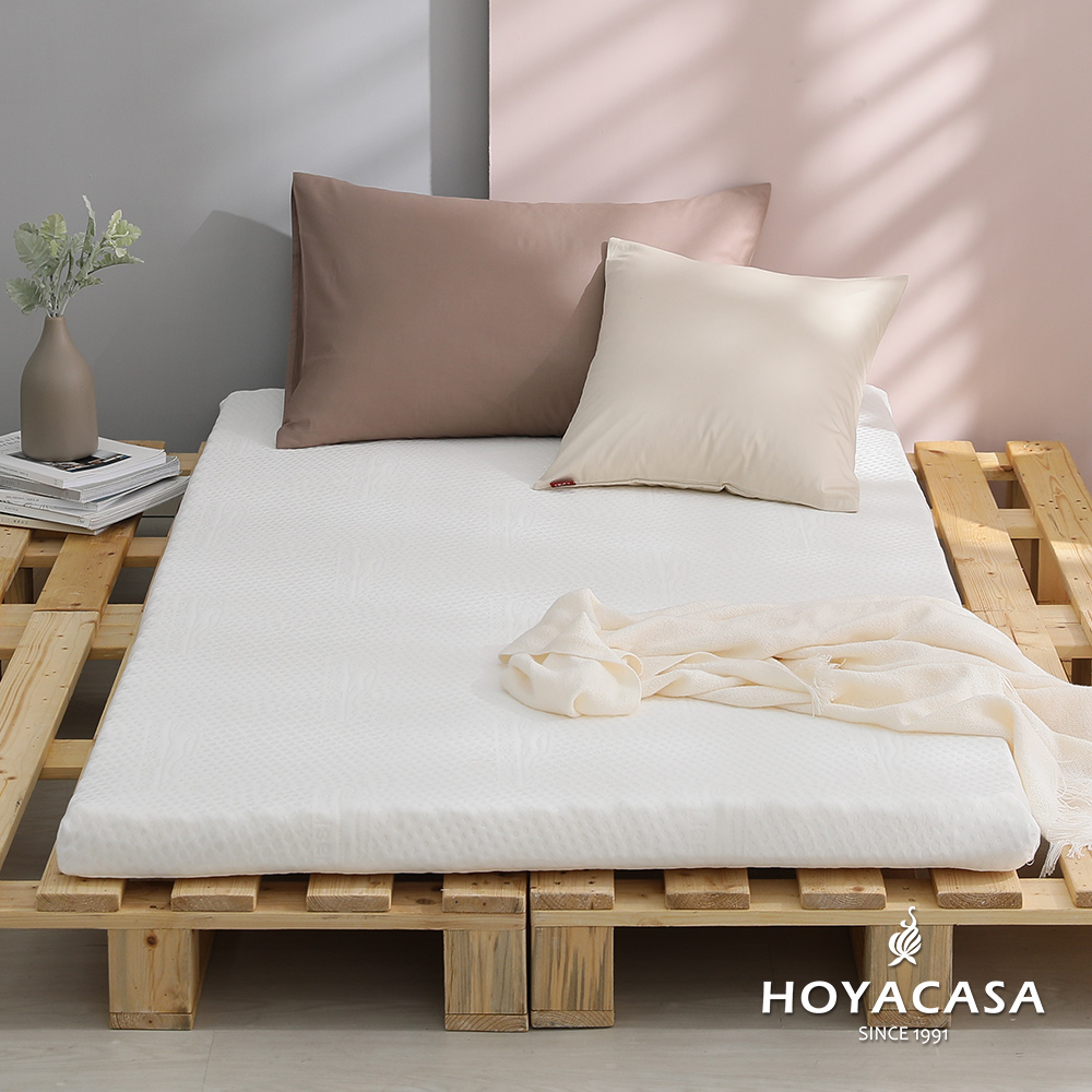HOYACASA 台灣製德國原料天然乳膠薄床墊-雙人