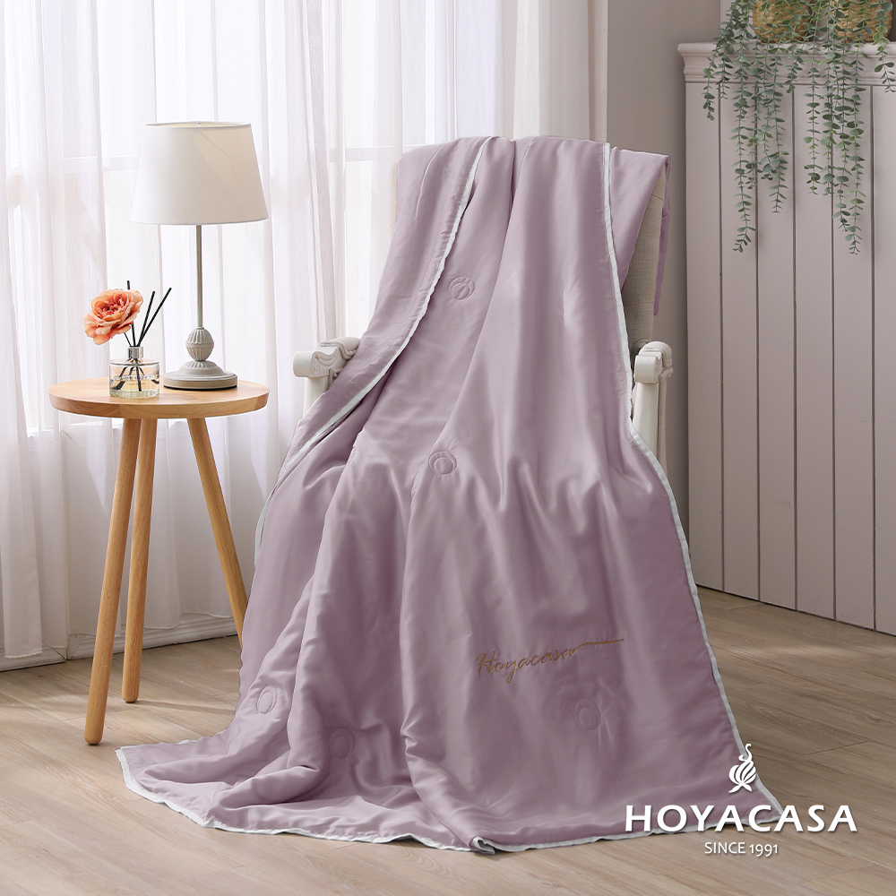HOYACASA璀璨紫 清淺典雅系列60支天絲涼被(150x190cm)