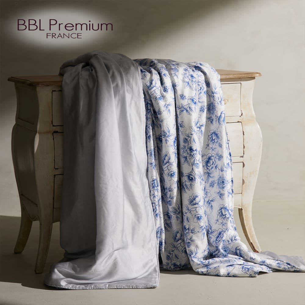 【BBL Premium】100%天絲印花鋅力綿涼被-葛麗絲莊園-灰(雙人)
