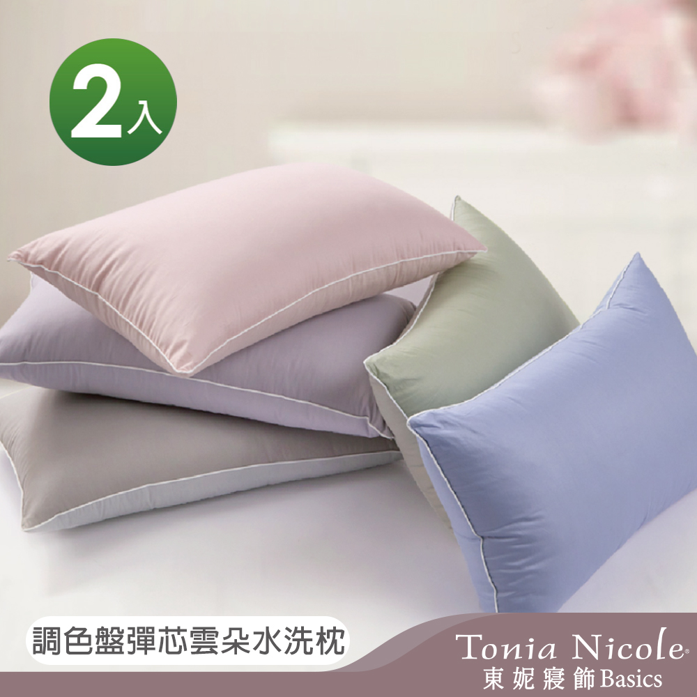 Tonia Nicole 東妮寢飾 調色盤彈芯雲朵枕2入組(多款任選)