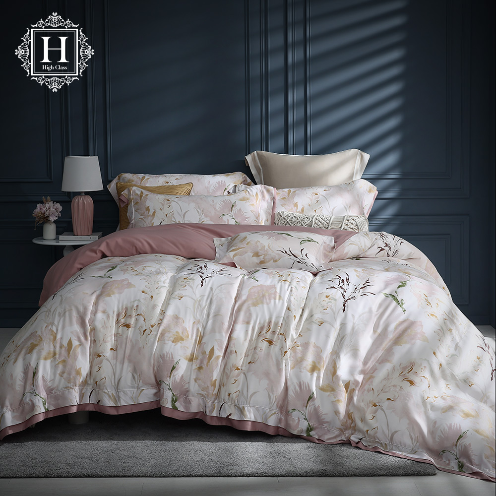 HOYA H Series卡洛琳 100支萊賽爾極緻天絲歐風工藝被套床包六件組-加大