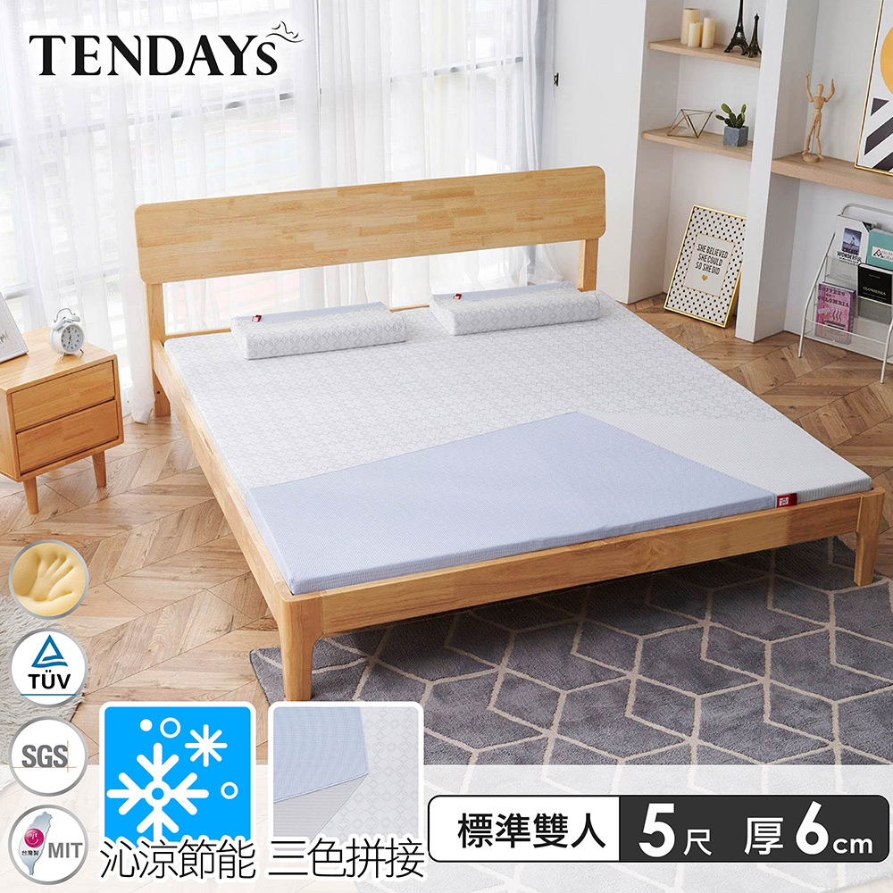 【TENDAYS】包浩斯紓壓床墊5尺標準雙人(6cm厚記憶床)