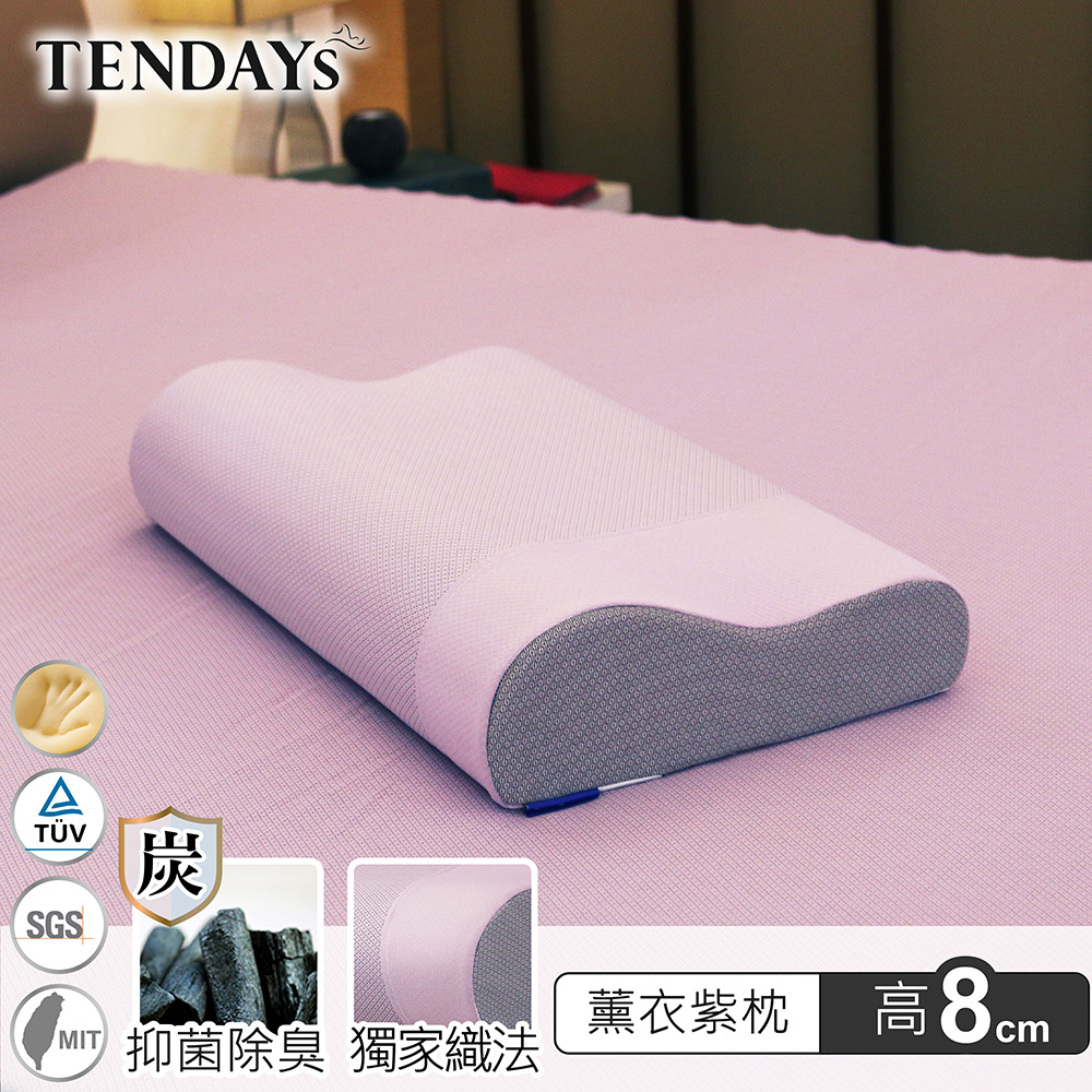 【TENDAYS】DISCOVERY柔眠枕(薰衣紫)8cm高