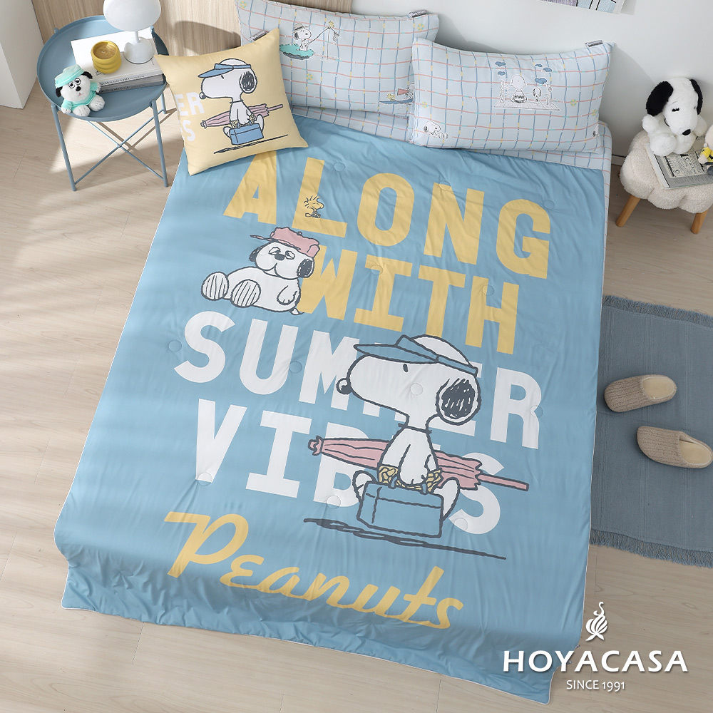 HOYACASAx史努比聯名系列-ICE TECH+冰絲涼感夏被-多款任選