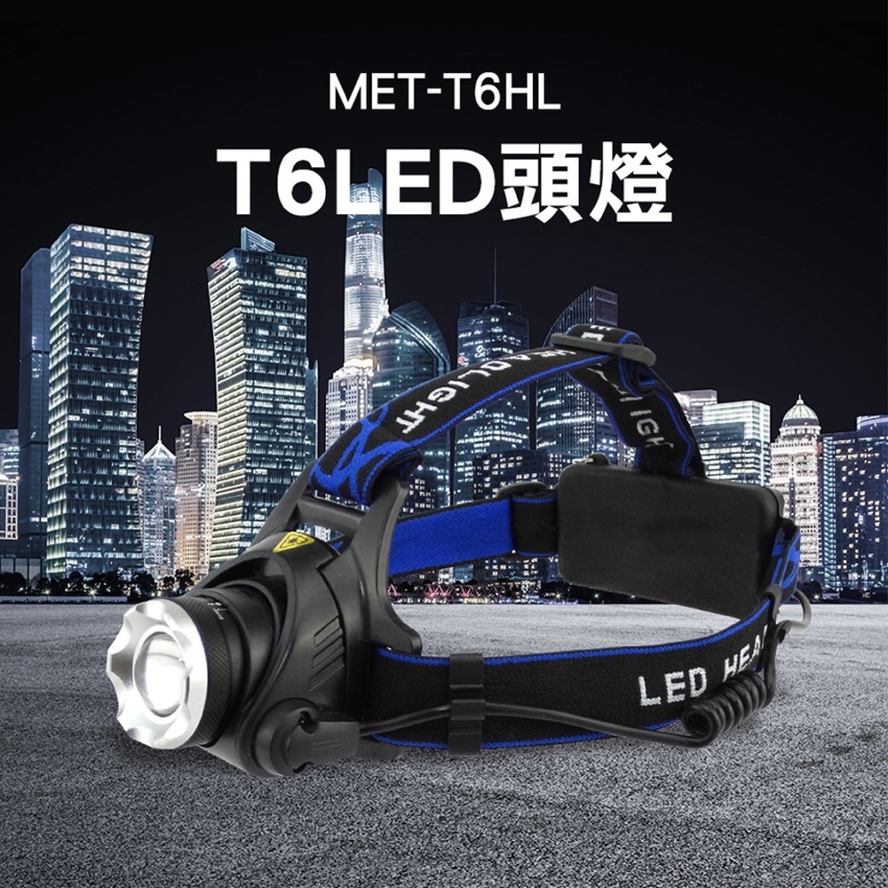 180-T6HL LED頭燈大全配鋰電+充電器