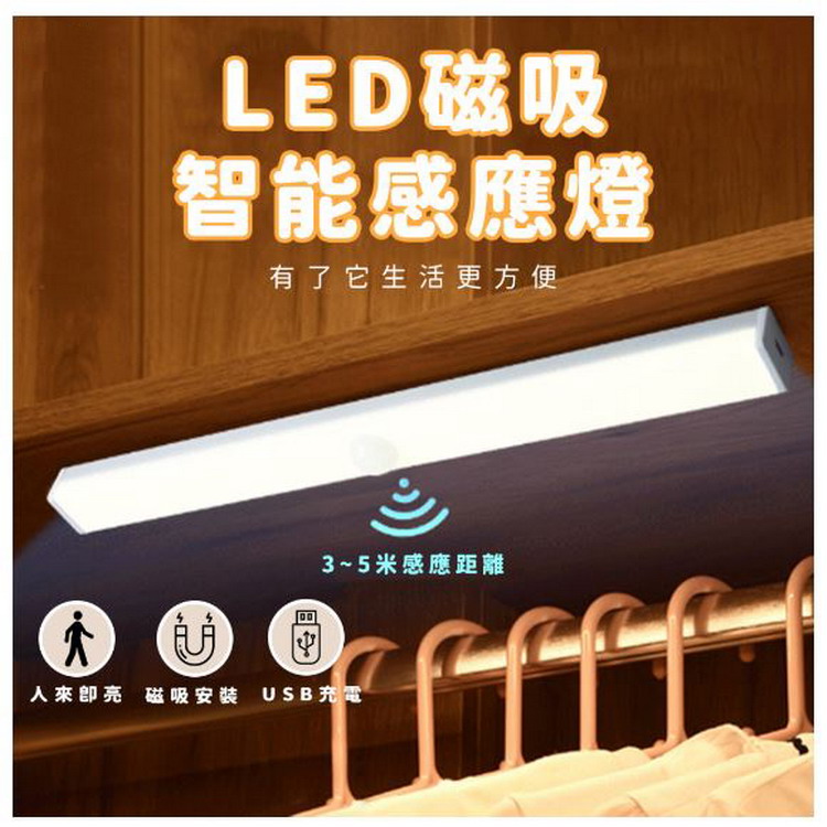 智能LED節能人體+感光雙重感應燈(2入裝)