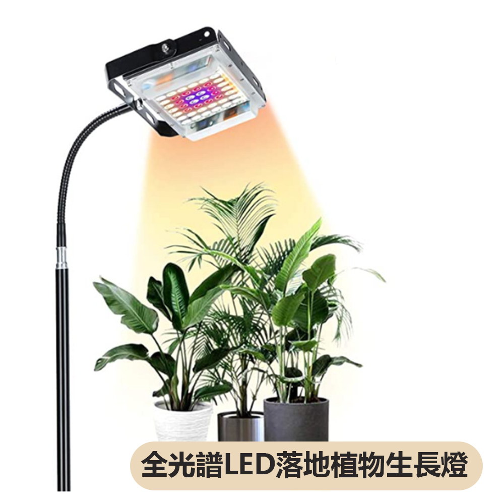全光譜 50W LED落地植物生長燈 補光燈 含折疊三腳架
