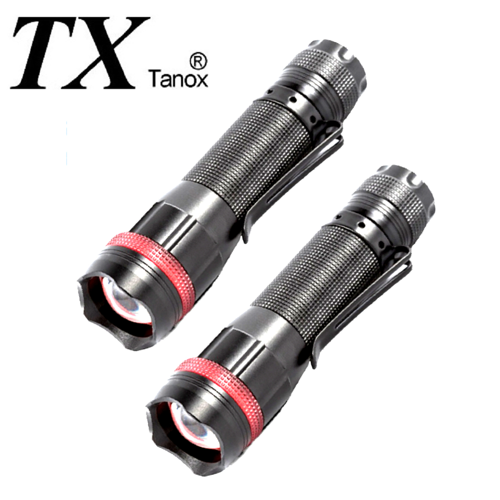 TX特林旋轉變焦一鍵開關迷你手電筒2入 (T-MINI17-2)