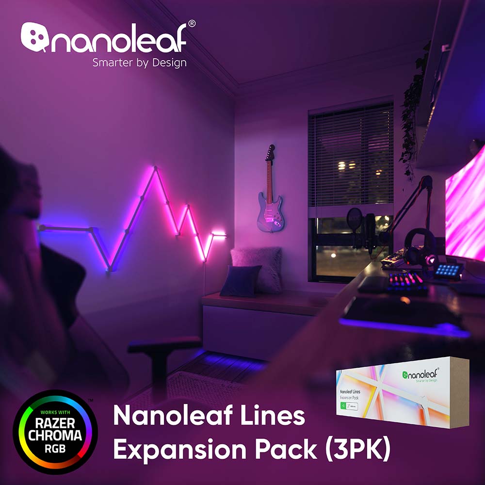 Nanoleaf Lines 智慧星座燈 (3條擴充組)