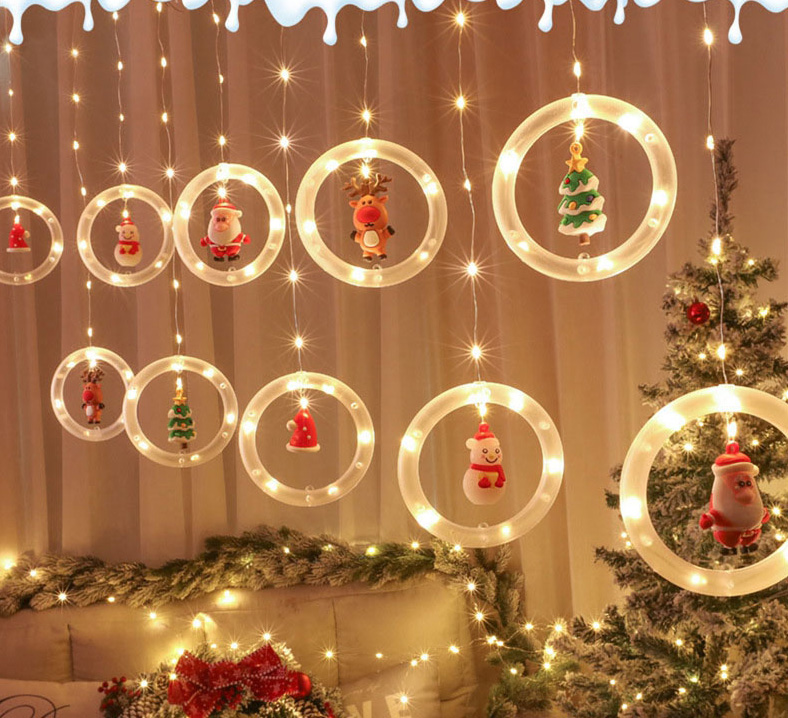 【小倉Ogula】聖誕裝飾燈 許願球冰條燈串 USB聖誕串燈 聖誕燈 裝飾燈 LED彩燈（暖白十個組）