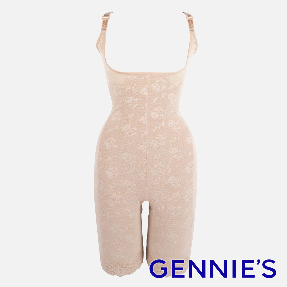 Gennies奇妮 nini系列-完美曲線連身塑身衣(膚/粉NE01)