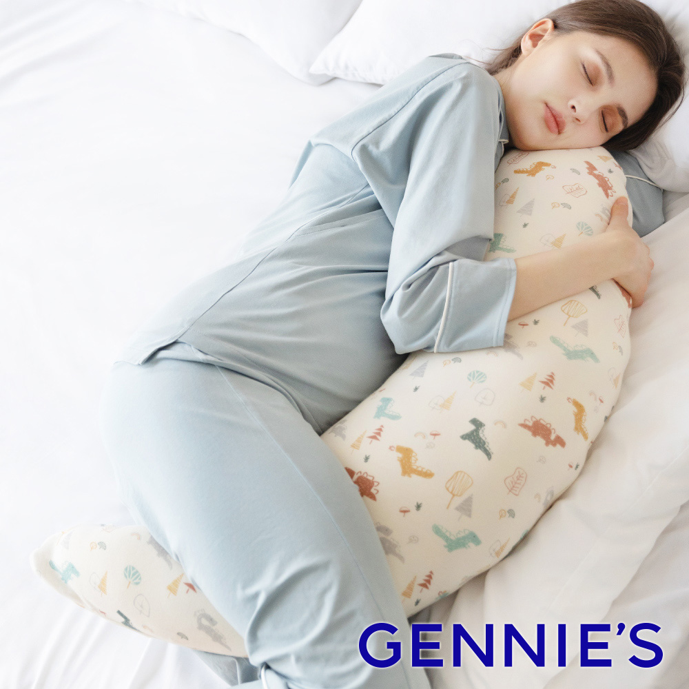 Gennies奇妮 智慧恆溫抗菌月亮枕-恐龍樂園(淘氣米GX80)