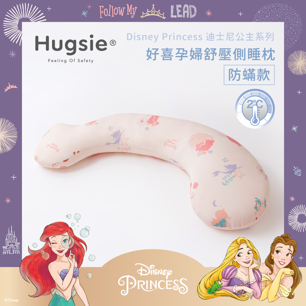 Hugsie涼感迪士尼公主系列孕婦枕【防螨款】