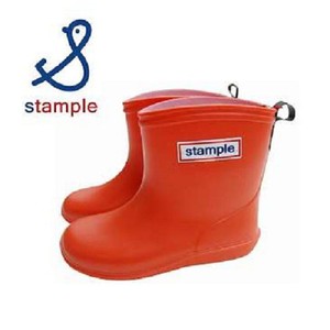 日本製 stample兒童雨鞋-橘色