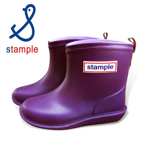 日本製 stample兒童雨鞋-紫色