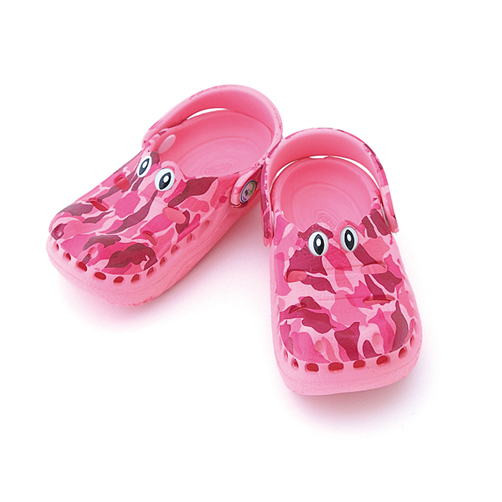 Polliwalks童鞋-鱷魚(迷彩紅)