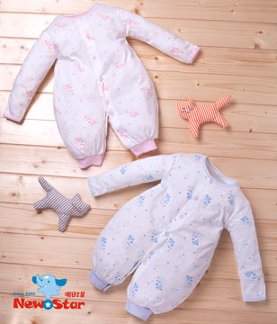 薄-嬰兒兩用兔衣（吸溼排汗、長袖長褲、全釦）二色、三尺碼可選