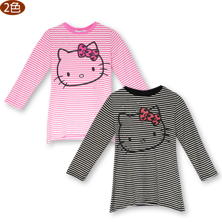 Hello Kitty凱蒂貓 親子裝 兒童洋裝 長袖衣服 上衣 T恤 適合身高110-170cm KT8160【小品館】