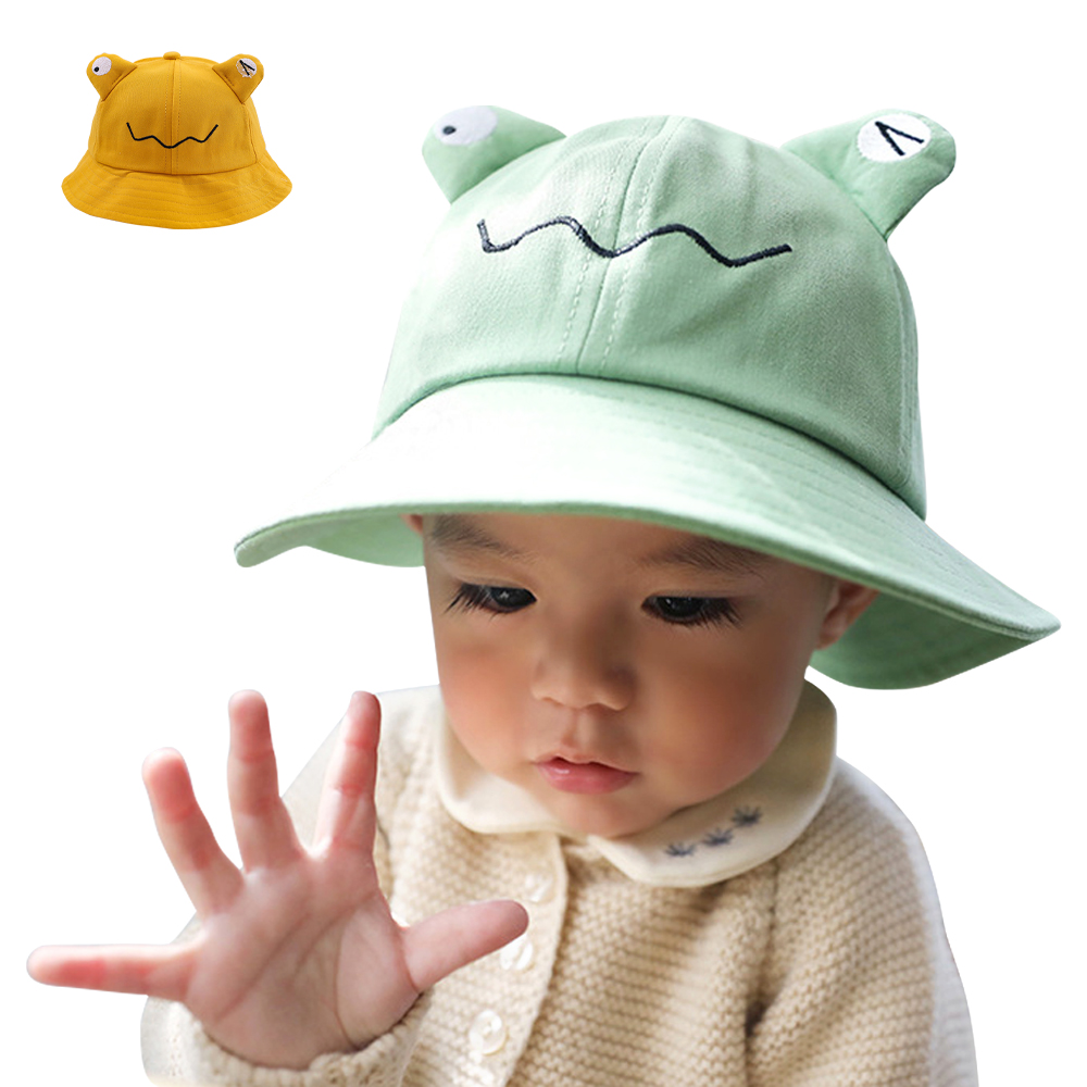 寶寶防曬遮陽帽 漁夫帽 可愛青蛙童帽 寶寶帽