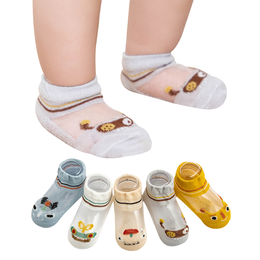 【Mesenfants】5雙入 嬰兒襪 韓版春夏童襪 造型襪子