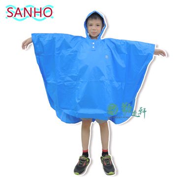 【三和牌】兒童可愛熊風雨衣/藍色( L-125~150cm)